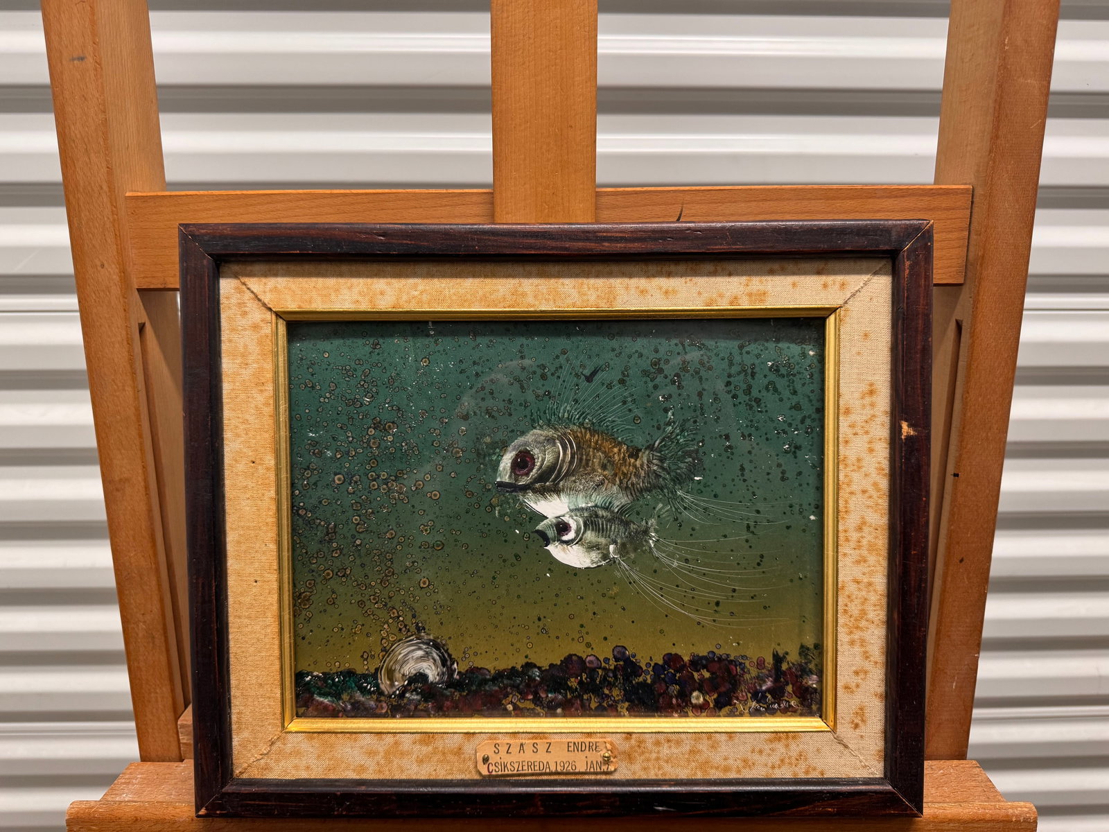 Vintage Hungary Canada American Oil Painting Exhibited Modern Abstract Endre Szasz Signed (1 of 8)