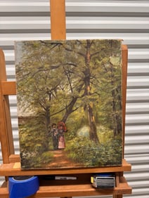 From estate of Laughlin Phillips "Phillips Collection" Oil Painting