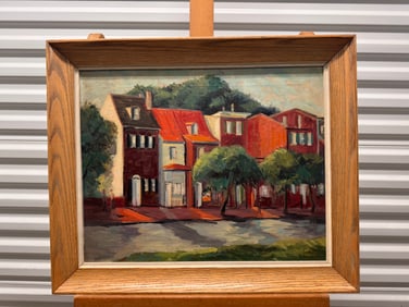 American Artist Figure in Forest Pastel