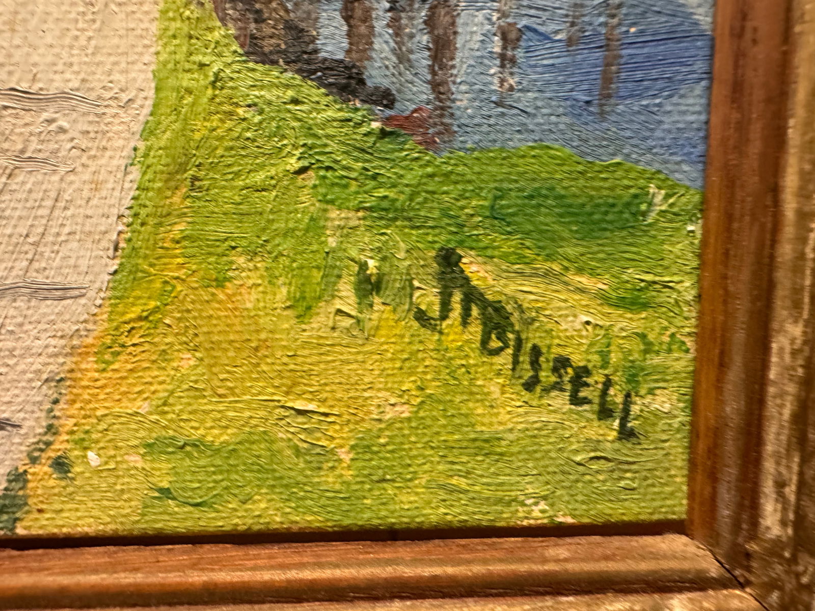 American European Expressionist Oil On Board Signed Mystery: American European Expressionist Oil On Board Signed Mystery