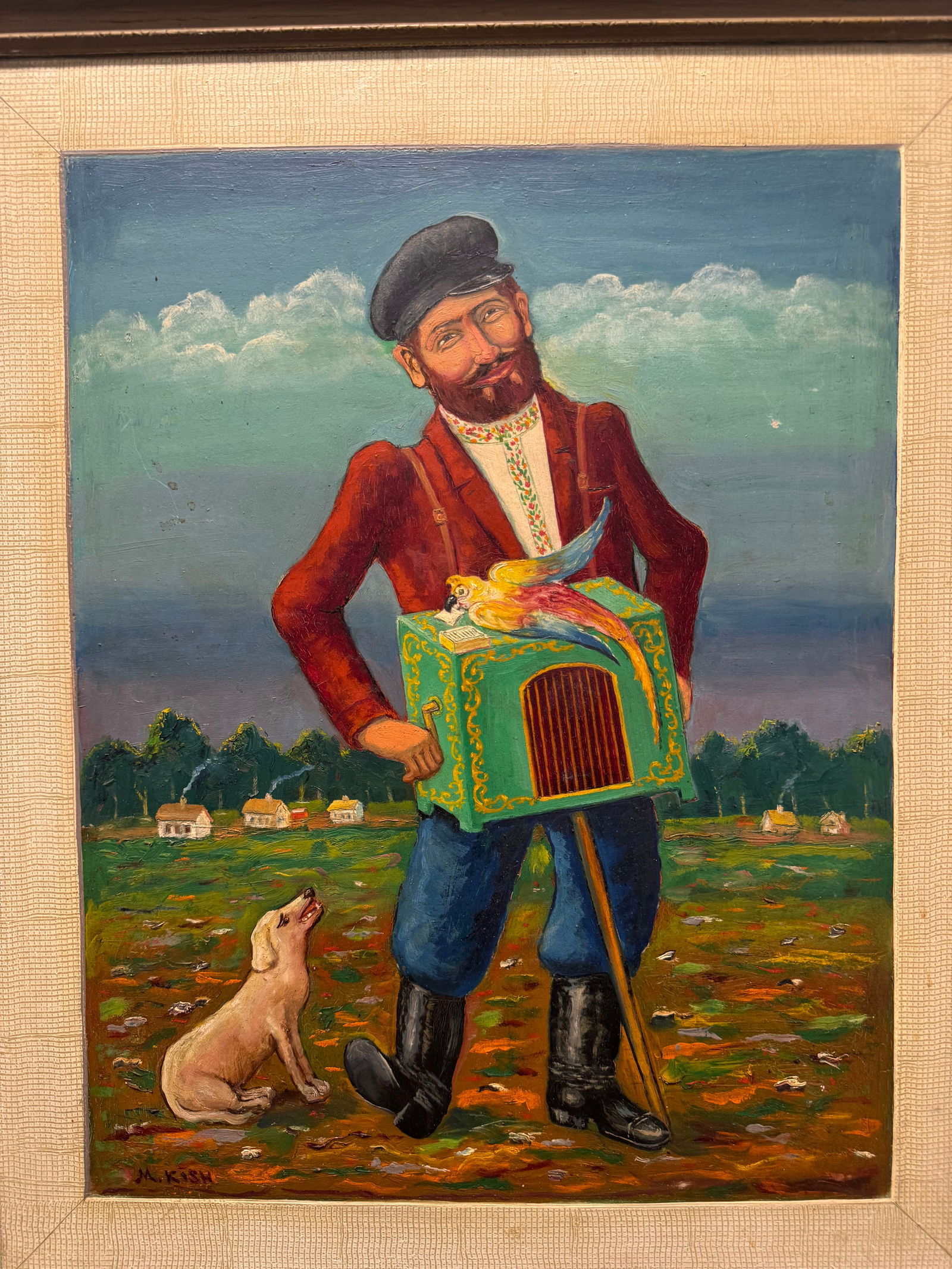 Vintage Jewish WPA Impressionist Oil Painting Maurice Kish Signed (1 of 6)