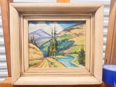 French Artist Maurice Utrillo Oil on Canvas Signed