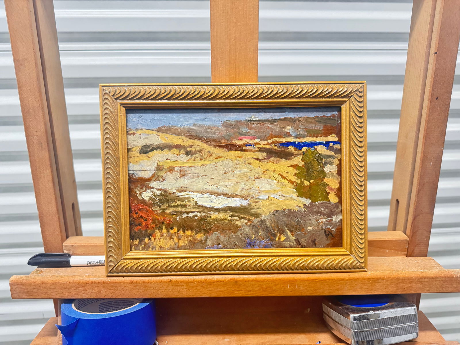 Antique 19th Century French Impressionist Study Oil Painting Landscape and Seascape (1 of 8)