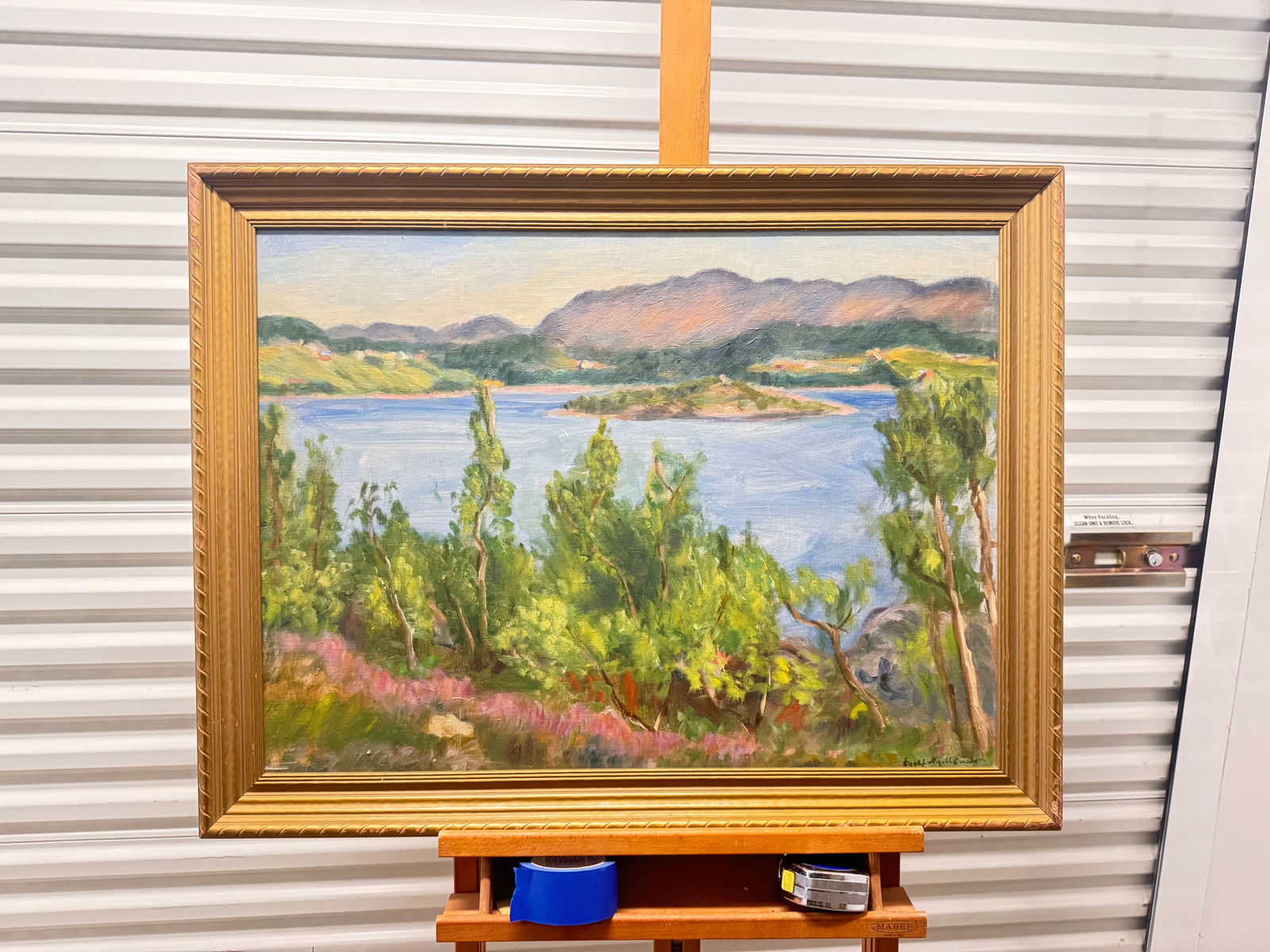 Vintage Rausland Norwegian Impressionist Artist Nagell Erichsen Oil Painting Signed (1 of 3)