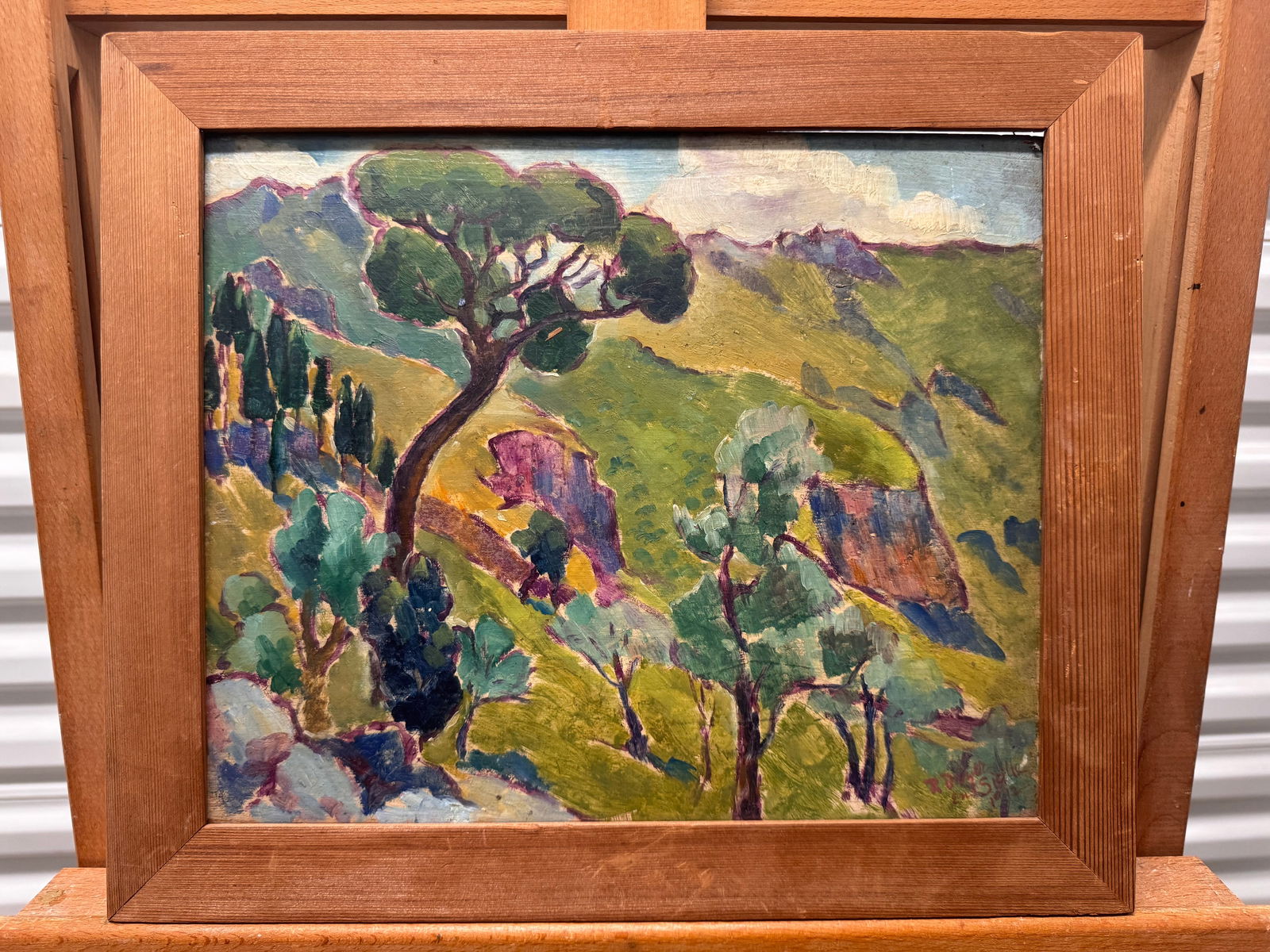 Vintage 1912 American Modernist New York Artist Fauvist Rufus Dryer Oil Painting Signed (1 of 6)