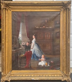 Museum Quality Antique 19th Century Norewegian Artist Mathilde Dietrichson Signed 1873