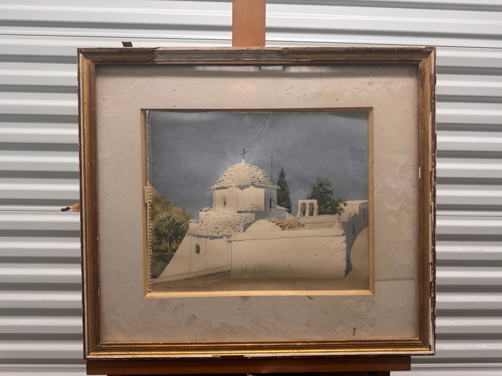 Vintage American Impressionist Charles Baskerville watercolor Greece signed Exhibited: Vintage American Impressionist Charles Baskerville watercolor Greece signed Exhibited, FAR Gallery, and The Century Association, Charles Baskerville, Jr., was born in Raleigh, North Carolina, but move