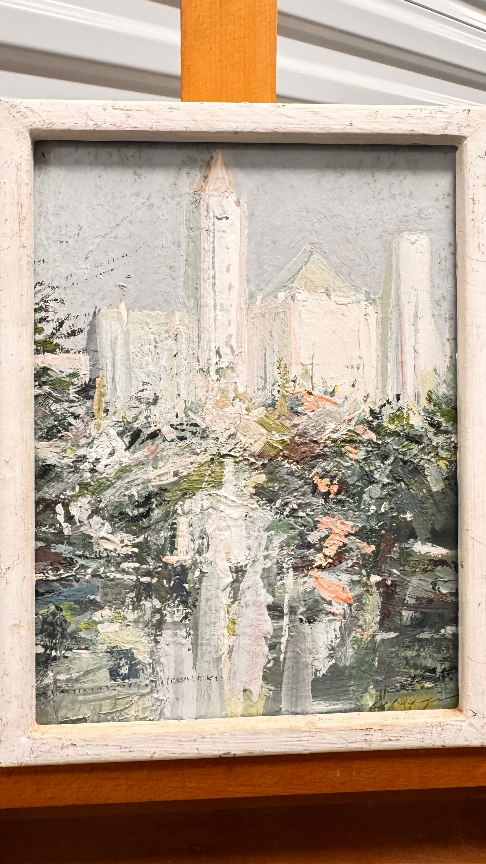 Vintage American Impressionist Charles Gruppe Central Park New York City Oil Painting Signed (1 of 5)