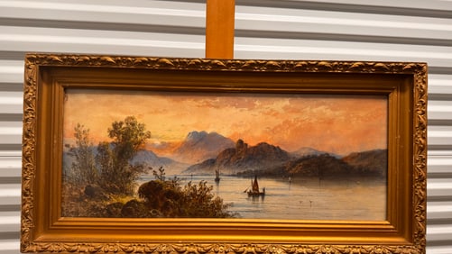 American Artist Morgan Dennis Original Scottie Dog Illustration Signed