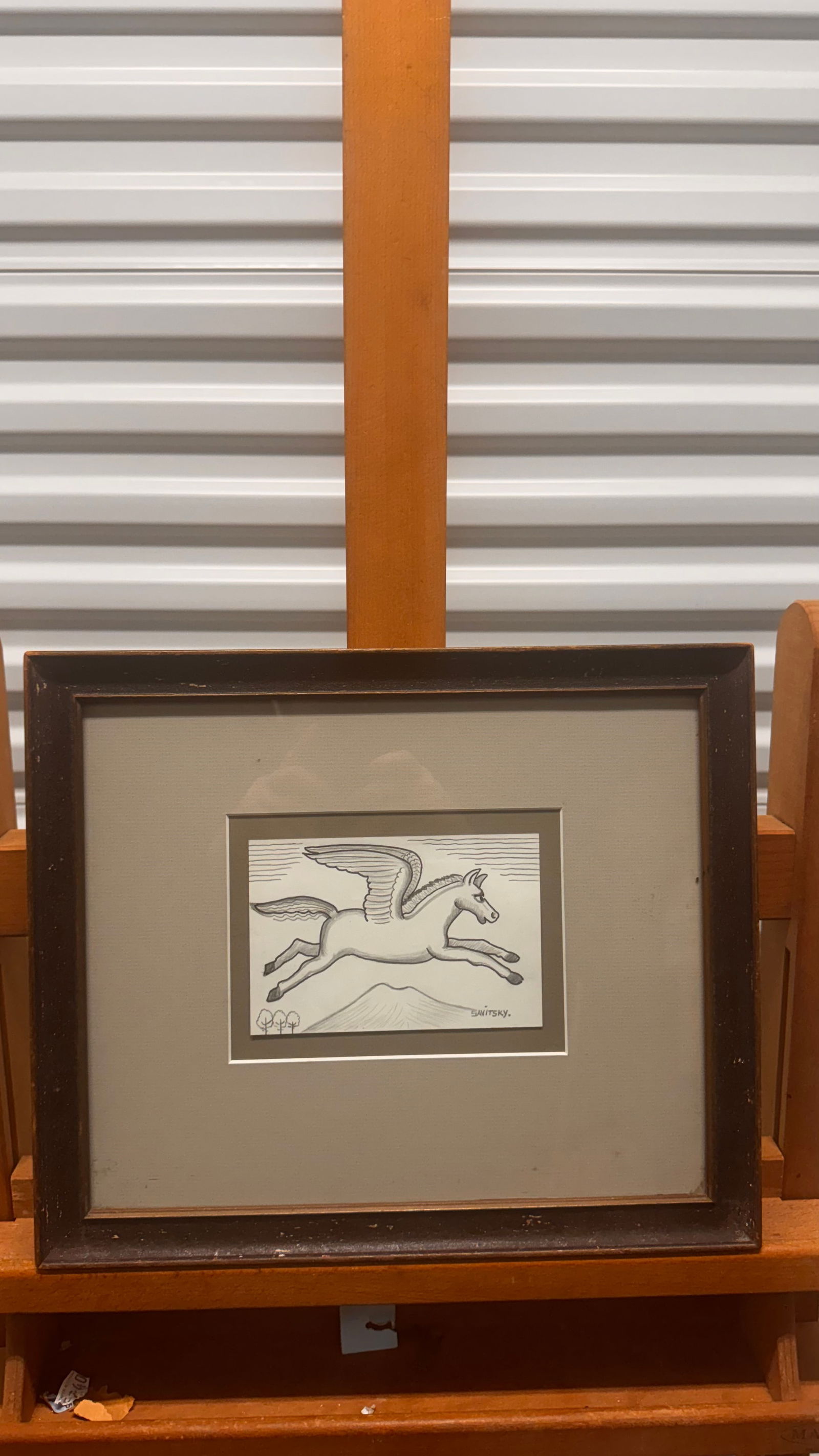 Vintage American Pennsylvania Folk Artist Jack Savitsky Pegasus Signed (1 of 5)