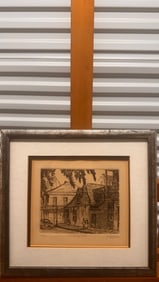 French Artist Art Deco Elsie Denise Millon Original Fashion Gouache Signed