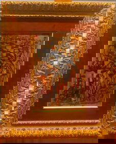 Vintage Israeli Post Impressionist Oil Painting Signed Mystery