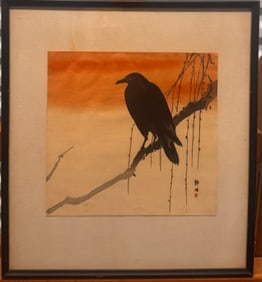 Important Vintage Japanese Woodblock Okuhara Seiko Nice Colors