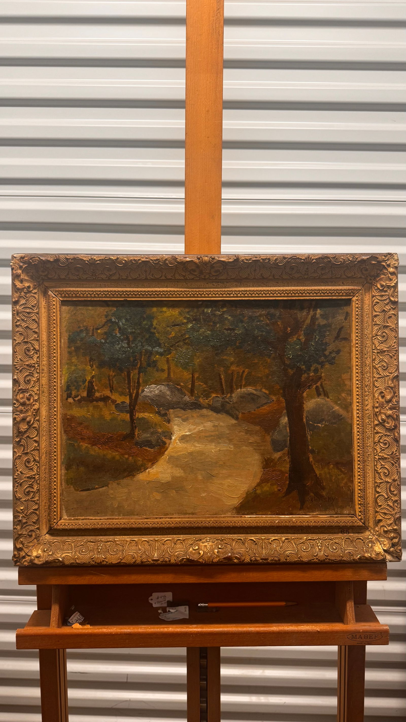 Vintage Ukranian New York Composer Artist Wladimir Selinsky Central Park Oil Painting Signed (1 of 6)