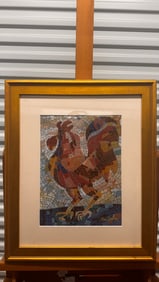 English Artist Stanley Orton Bradshaw Watercolor Biplane Signed