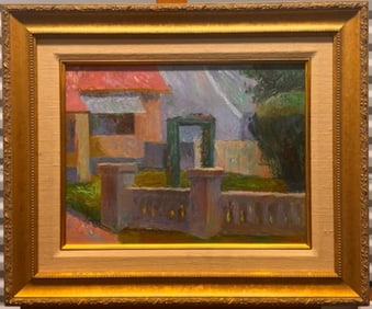 Vintage American Provincetown Oil Painting Signed Illegible