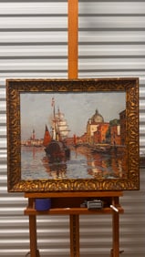 Swedish Artists Beck and Jung Lithograph and Collage Signed #1