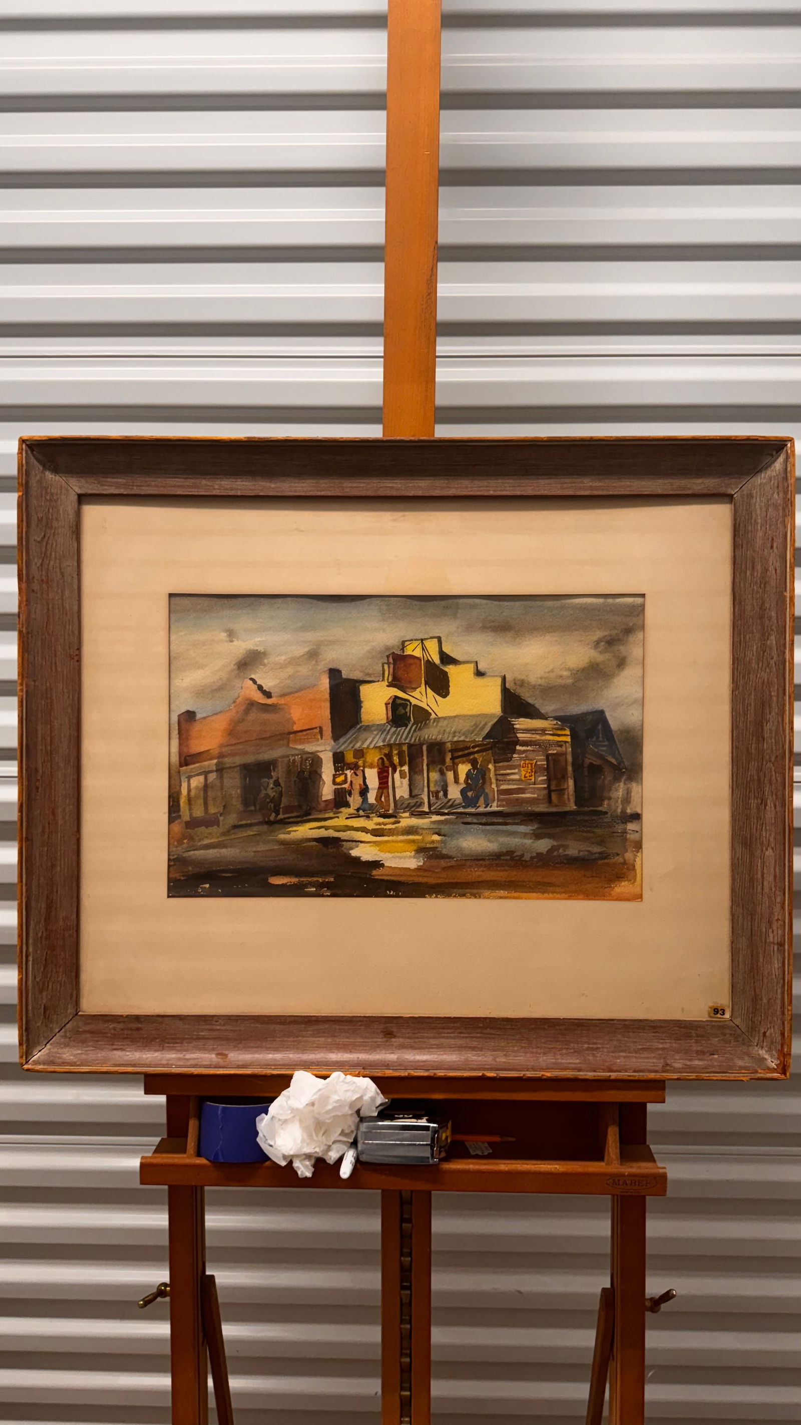 Vintage American Florida WPA Landscape Watercolor Signed Exhibited (1 of 9)