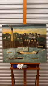 Nigerian Postwar Artist Francis Uduh “Natural Pride?? Bronze Sculpture Signed