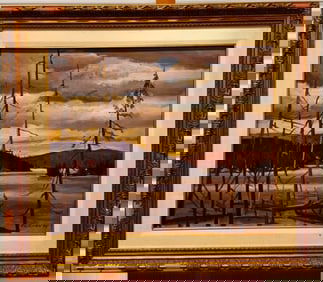 Vintage Canadian Fauvist Marcel Fecteau Oil Painting Signed 1994