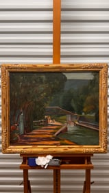 French Artist Andre Brasellier Colored Lithograph Signed