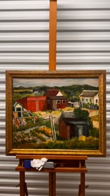 American Vermont Artist Sanford Ross Watercolor Signed