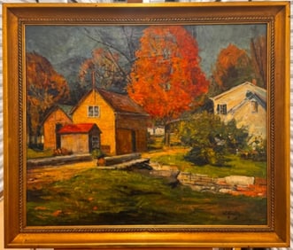 Vintage American Impressionist Woodstock New York Artist Walter Goetz Signed