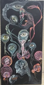 Melissa Showalter Abstract Surrealist Oil Painting Signed