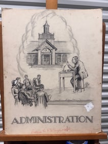 American Artist Mystery African American Subject Figurative Signed