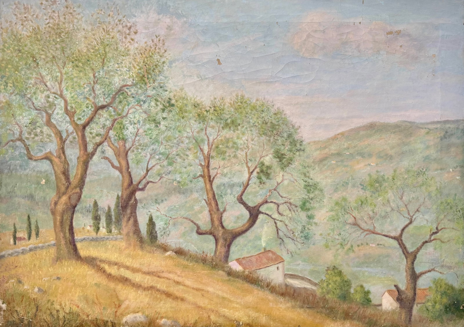 Vintage American Indiana Atlanta Georgia Impressionist Artist Harry Haviland Osgood Oil Painting: Vintage American Indiana Atlanta Georgia Impressionist Artist Harry Haviland Osgood Oil Painting, Atlanta Art SchoolHis instructors:Mr. Osgood – Born Lostant, Illinois, September, 1875; studied Art 