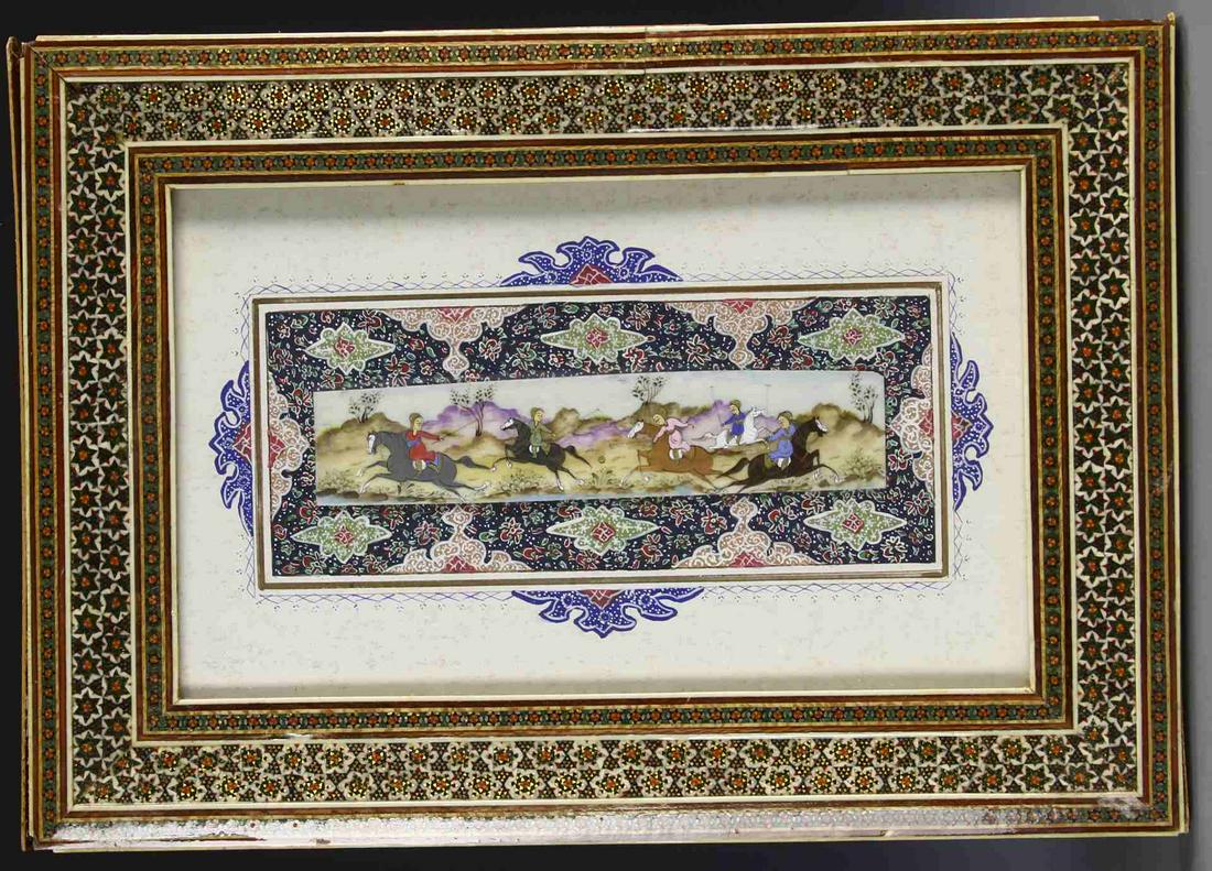 Framed Persian Miniature Painting (1 of 1)