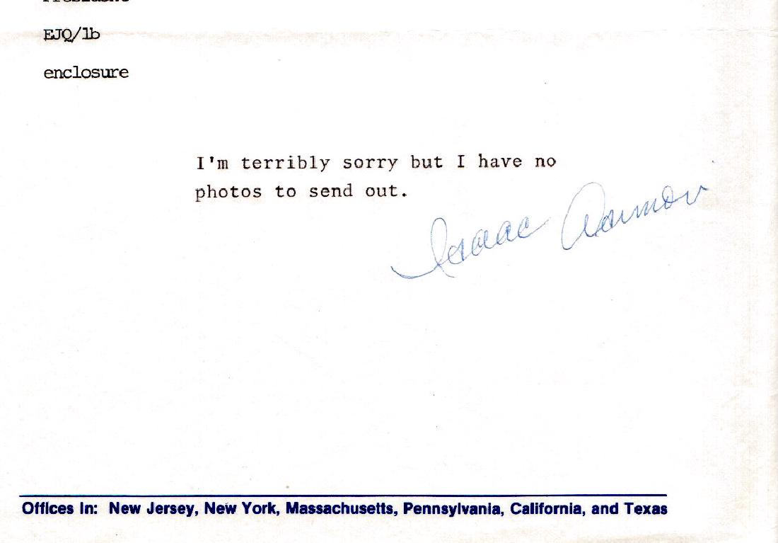 Sci-Fi Author ISAAC ASIMOV  - ANS (1 of 1)