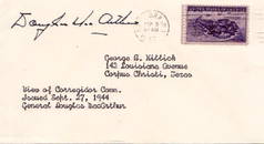 Gen DOUGLAS Mac ARTHUR - Postal Cover Signed