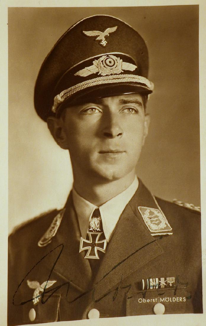 German Air Ace WERNER MOLDERS - Photo Signed (1 of 1)