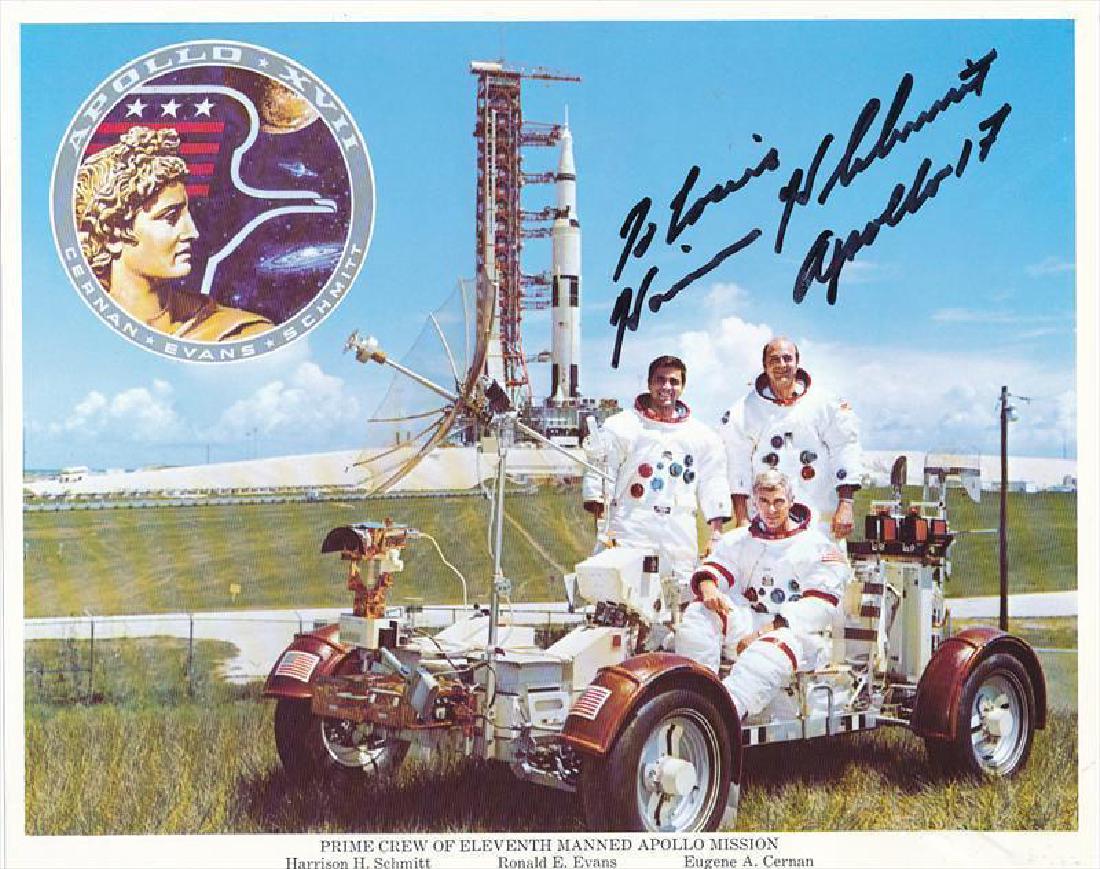 Apollo 17 HARRISON SCHMITT - NASA Litho Signed (1 of 1)