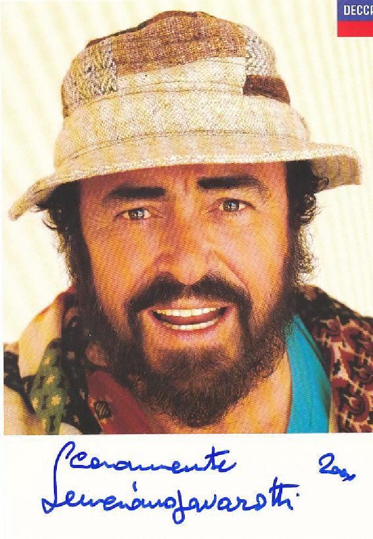 Italian Tenor LUCIANO PAVAROTTI - Photo Signed (1 of 1)