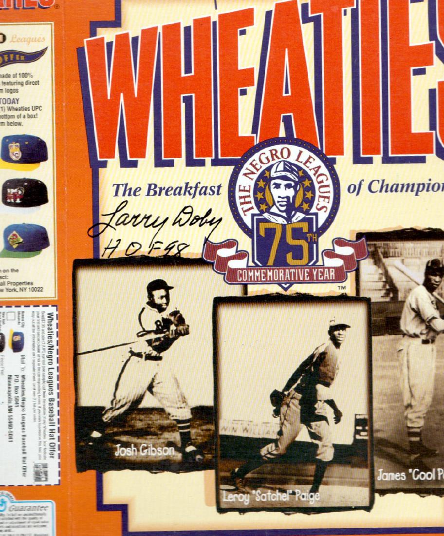 LARRY DOBY - Wheatie's Box Signed (1 of 1)