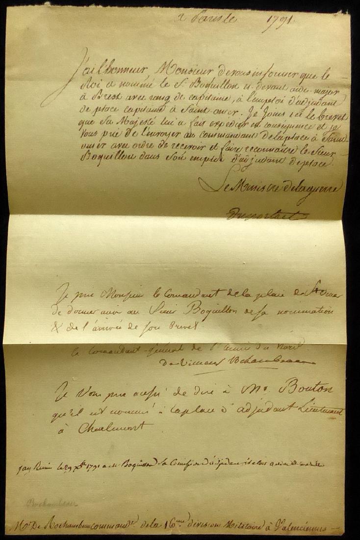 French Gen ROCHAMBEAU - Endorsement (1 of 2)