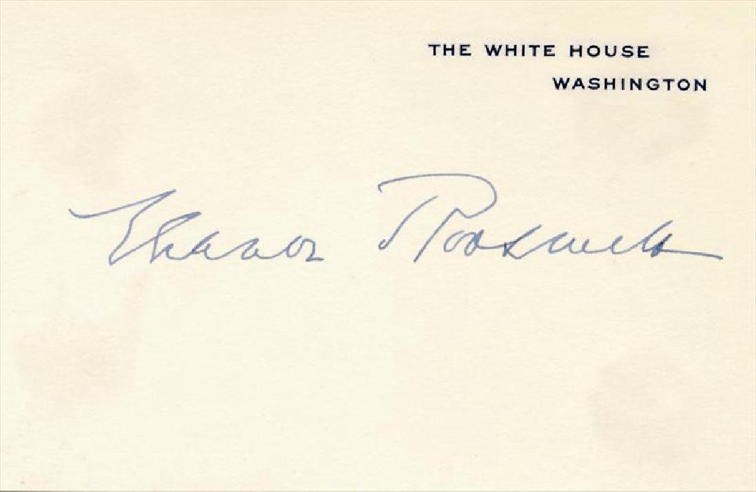 1st Lady ELEANOR ROOSEVELT - White Hse Card Signed (1 of 1)