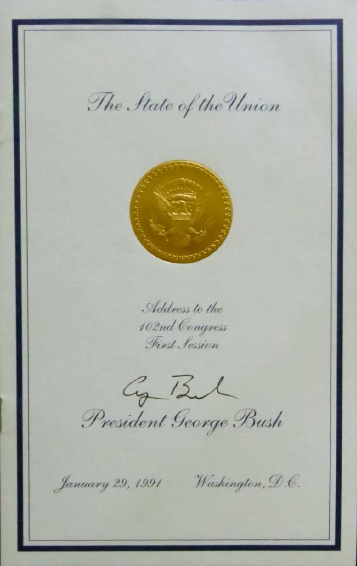41st Pres GEORGE H W BUSH - 1991 Sate of the Union (1 of 1)