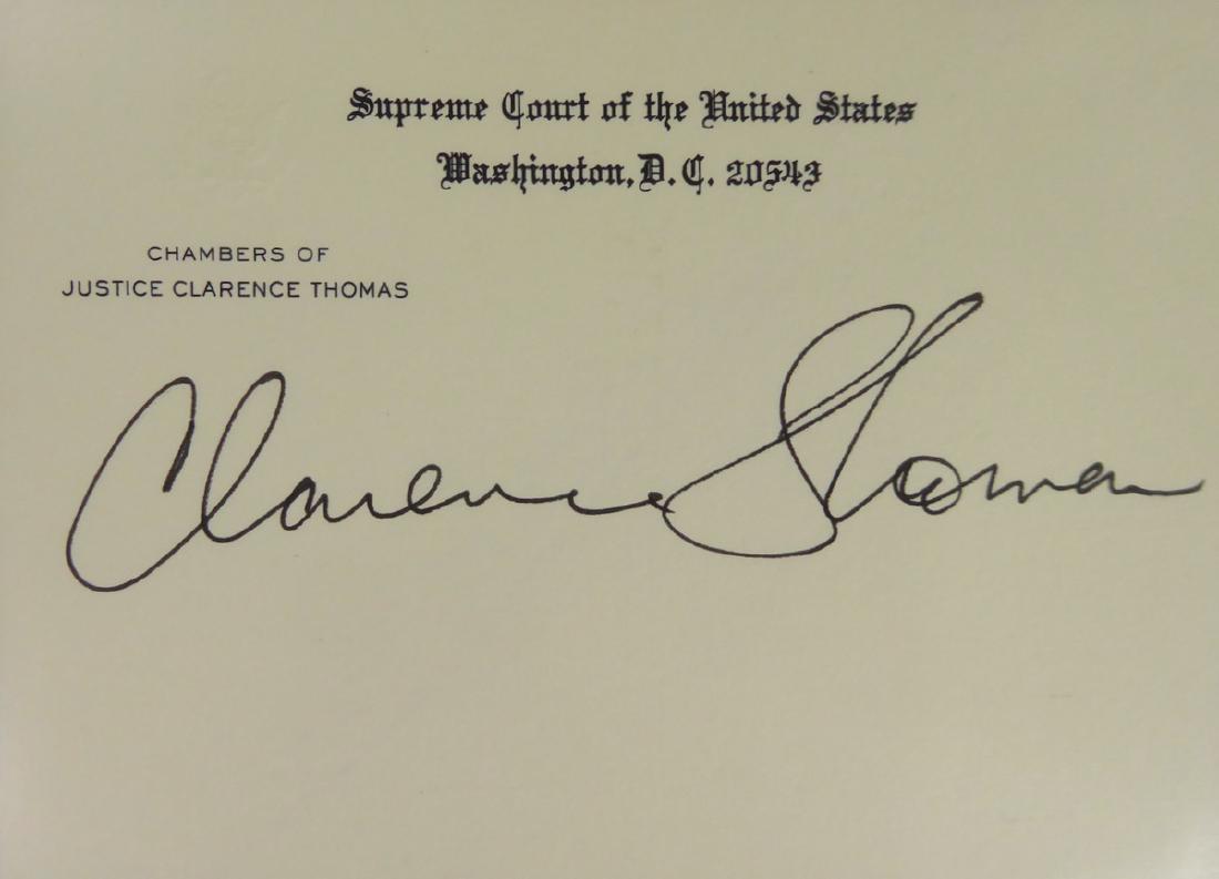 Jurist CLARENCE THOMAS - SC Card Signed (1 of 1)