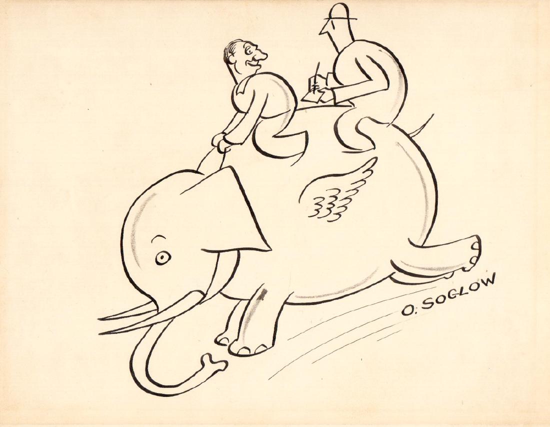 Little King Cartoonist OTTO SOGLOW - Cartoon Signed (1 of 1)