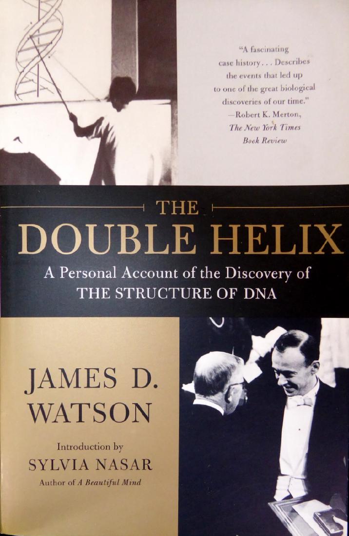 Molecular Biologist JAMES WATSON - DNA Sketch Signed (1 of 2)