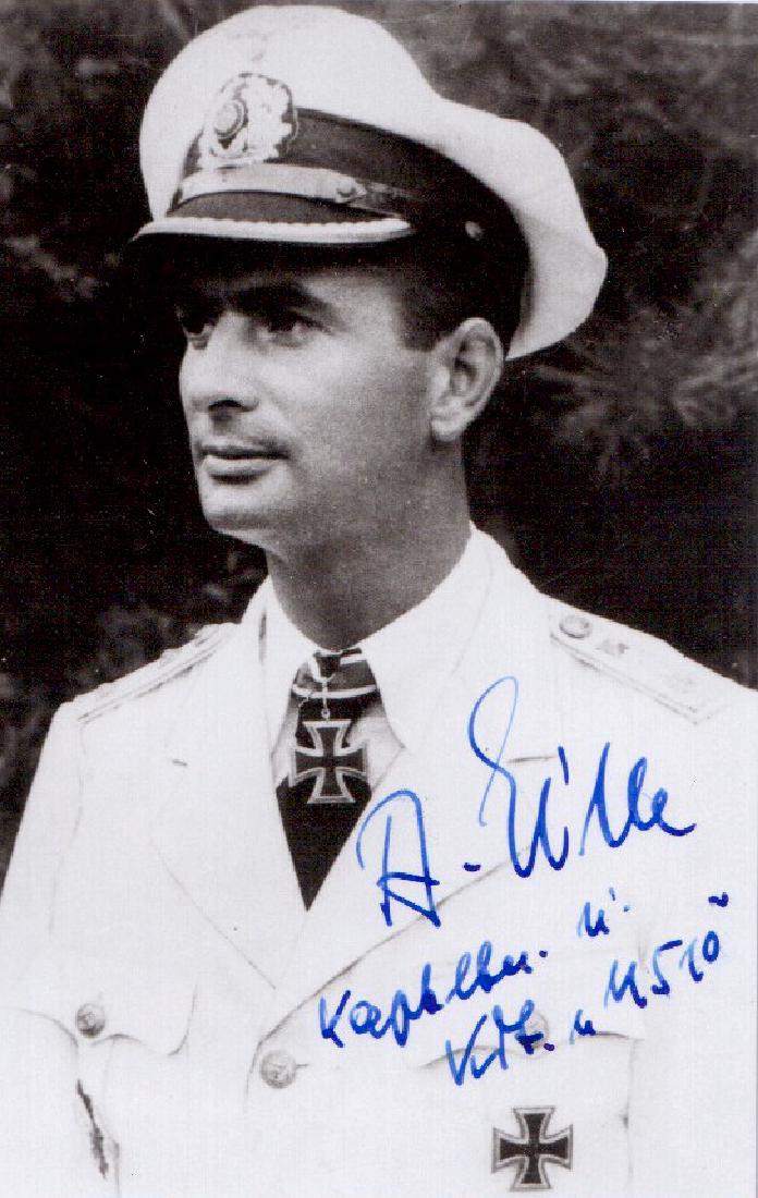 German U-Boat Commander ALFRED EICK - Photo Signed (1 of 1)
