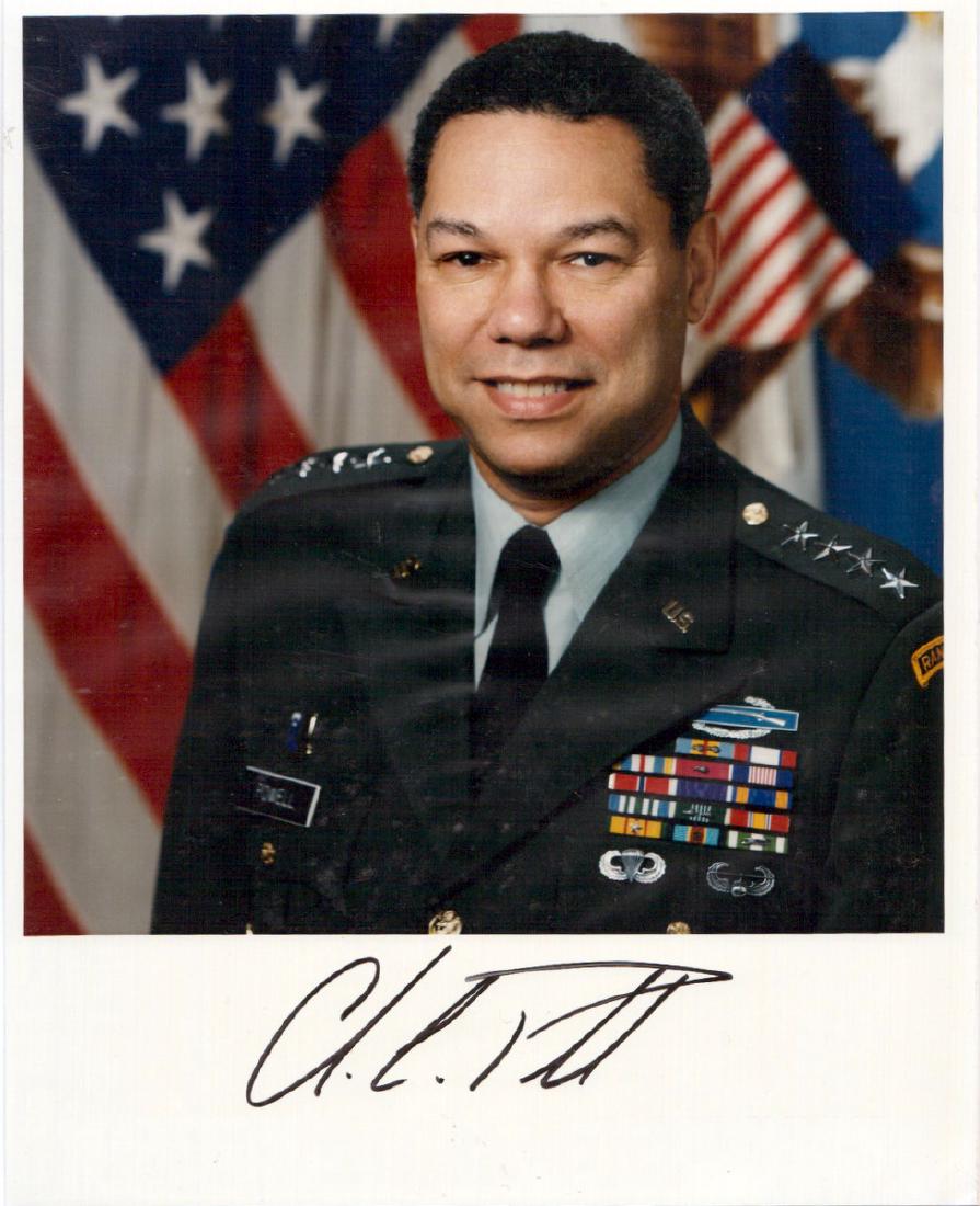 Gen, Secy Sate COLIN POWELL - Photo Signed (1 of 1)