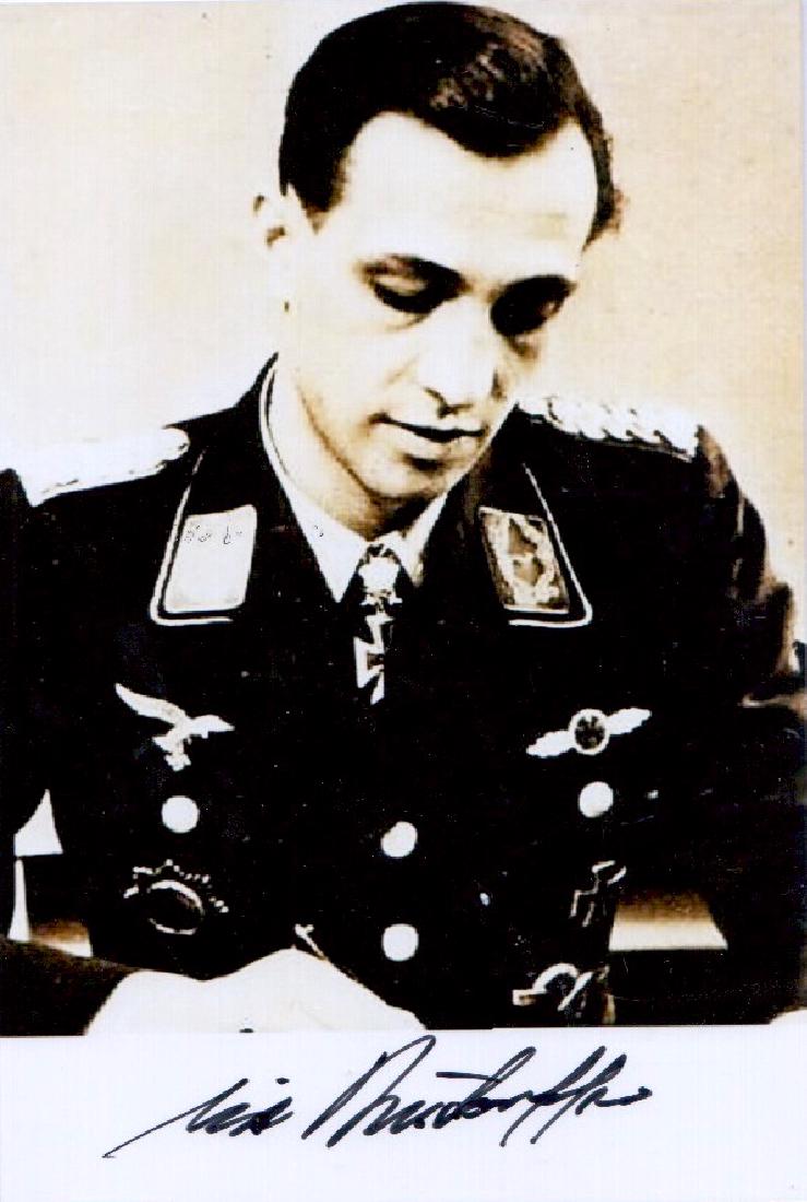 German Air Ace ERICH RADORFFER - Photo Signed (1 of 1)