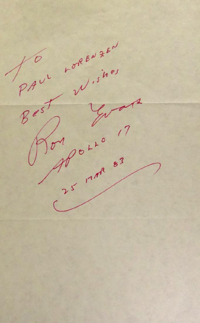 Apollo 17 Astronaut RON EVANS - ANS (1 of 1)