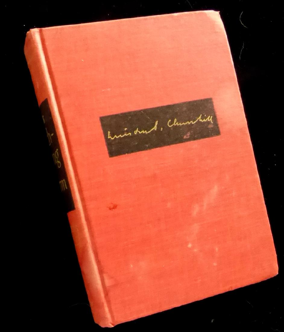 British PM WINSTON CHURCHILL - His Book Signed (1 of 2)