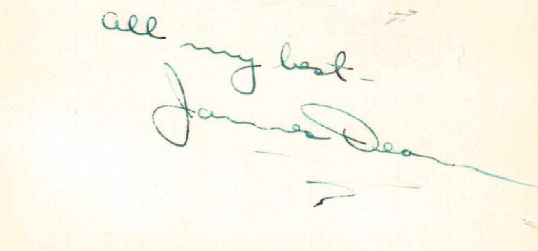 Actor JAMES DEAN - Card Signed (1 of 1)