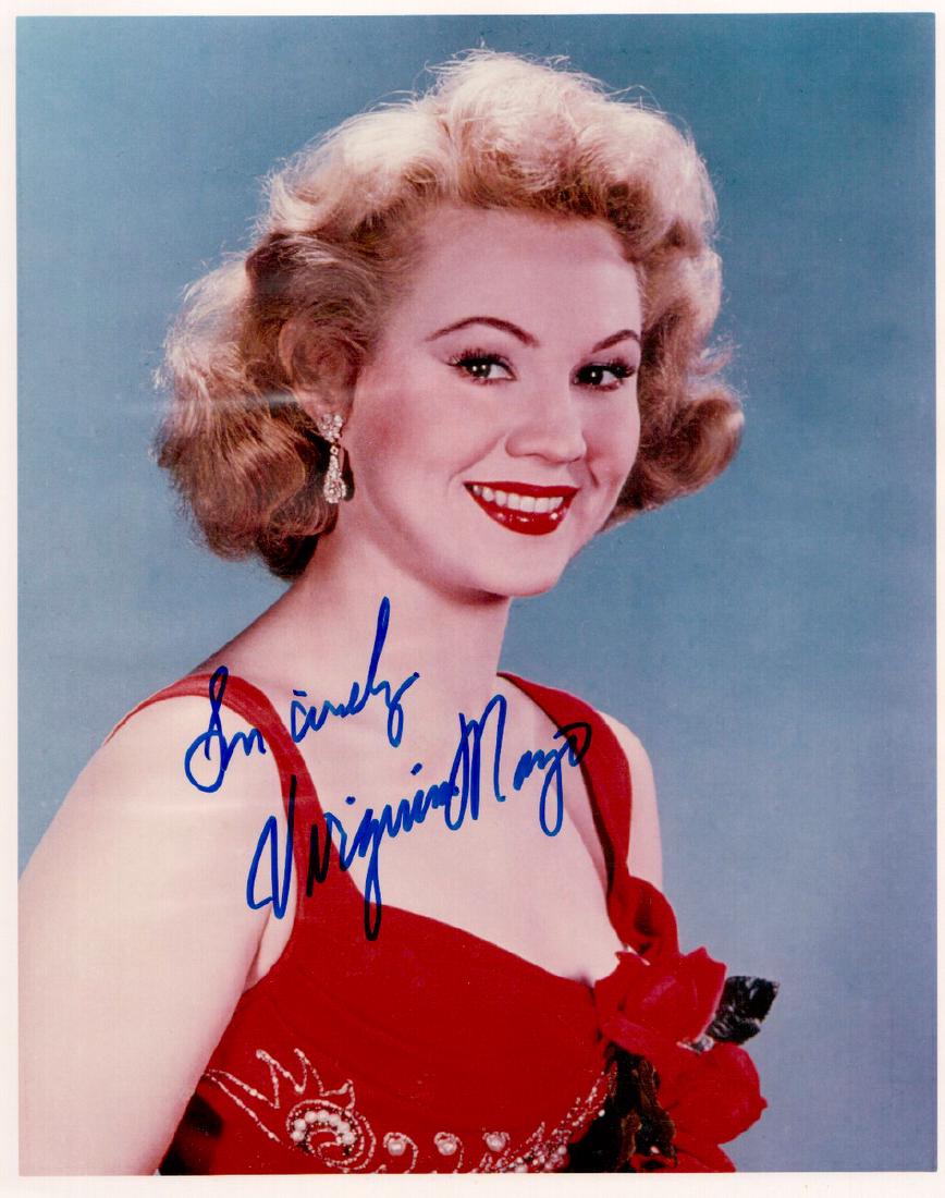 Actress VIRGINIA MAYO - Photo Signed: Virginia Mayo (1920-2005) Actress. Mayo was a popular motion picture figure who appeared in numerous films of the 1940s through 1990s. Some of her memorable films include The Princess and the Pirate, 